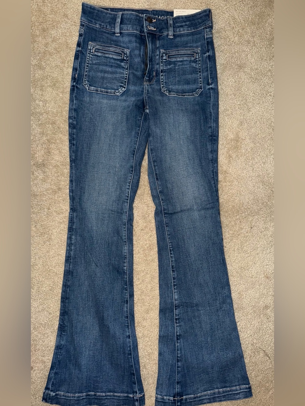 American Eagle super high-rise flare, Jean